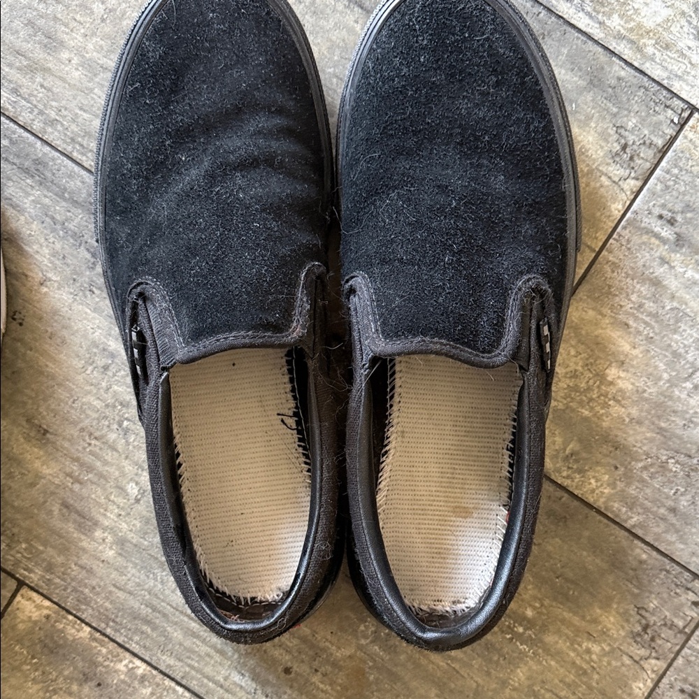 Vans men’s  Slip-On Sneakers - Black and Brown Pattern - Picture 6 of 7